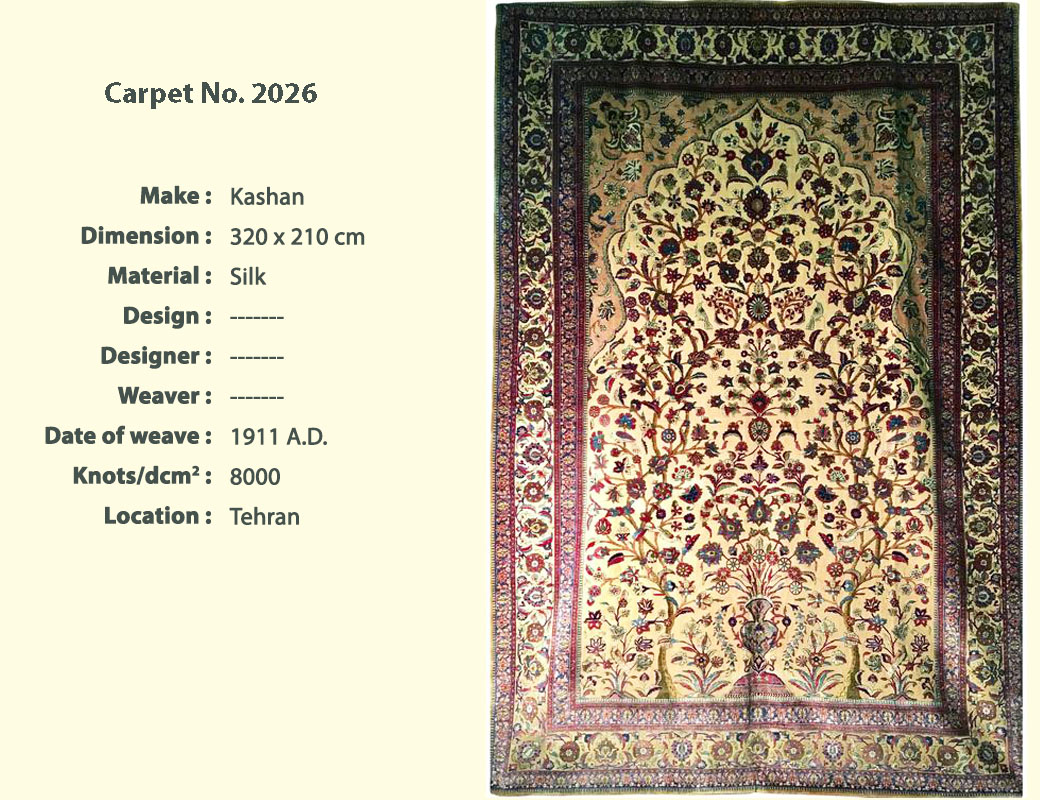  Kashan antique rug Carpet No.2026 